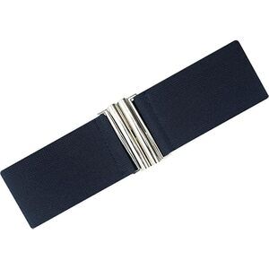 Elasticated Stretch Wide Nurse Belt 1950's Retro Vintage Waist Cincher - Black😁